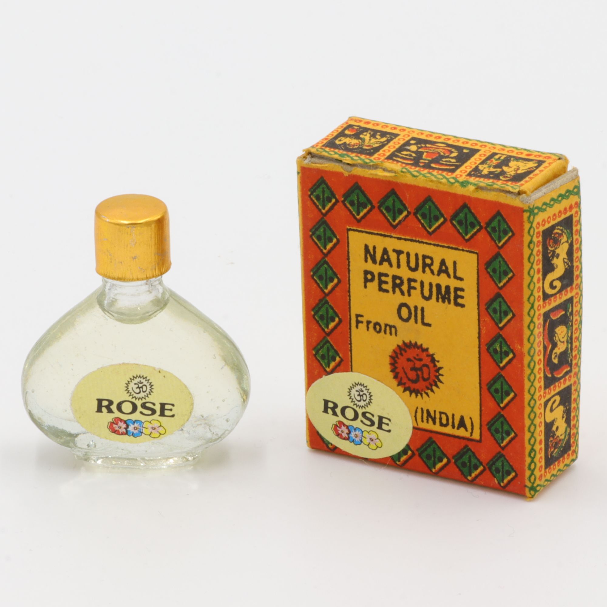 Natürliches Parfüm Öl - Om Expo - Rose - betörender Duft aus Indien - in süßem Flakon aus Glas