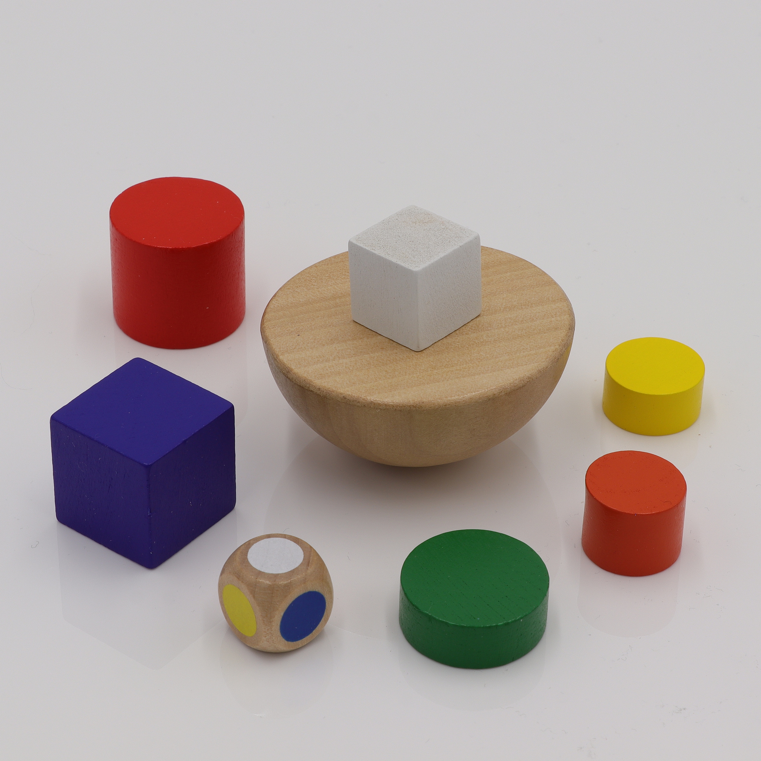 Balance Turm - Geschicklichkeitsspiel aus Holz - Farben und Logik