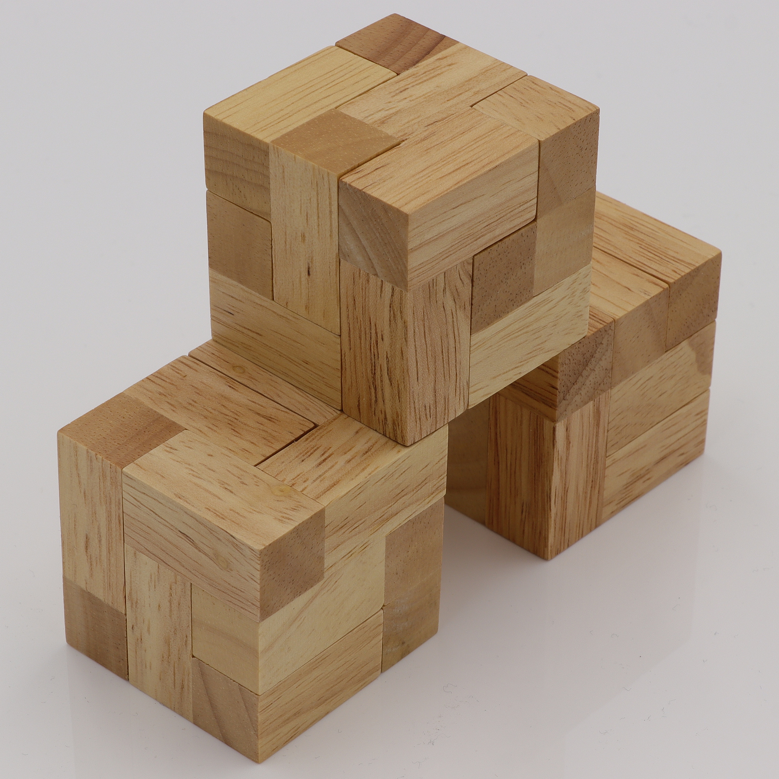 Tea Time Cubes - Geduldspiel aus Holz - 3D Puzzle - Interlock Problem