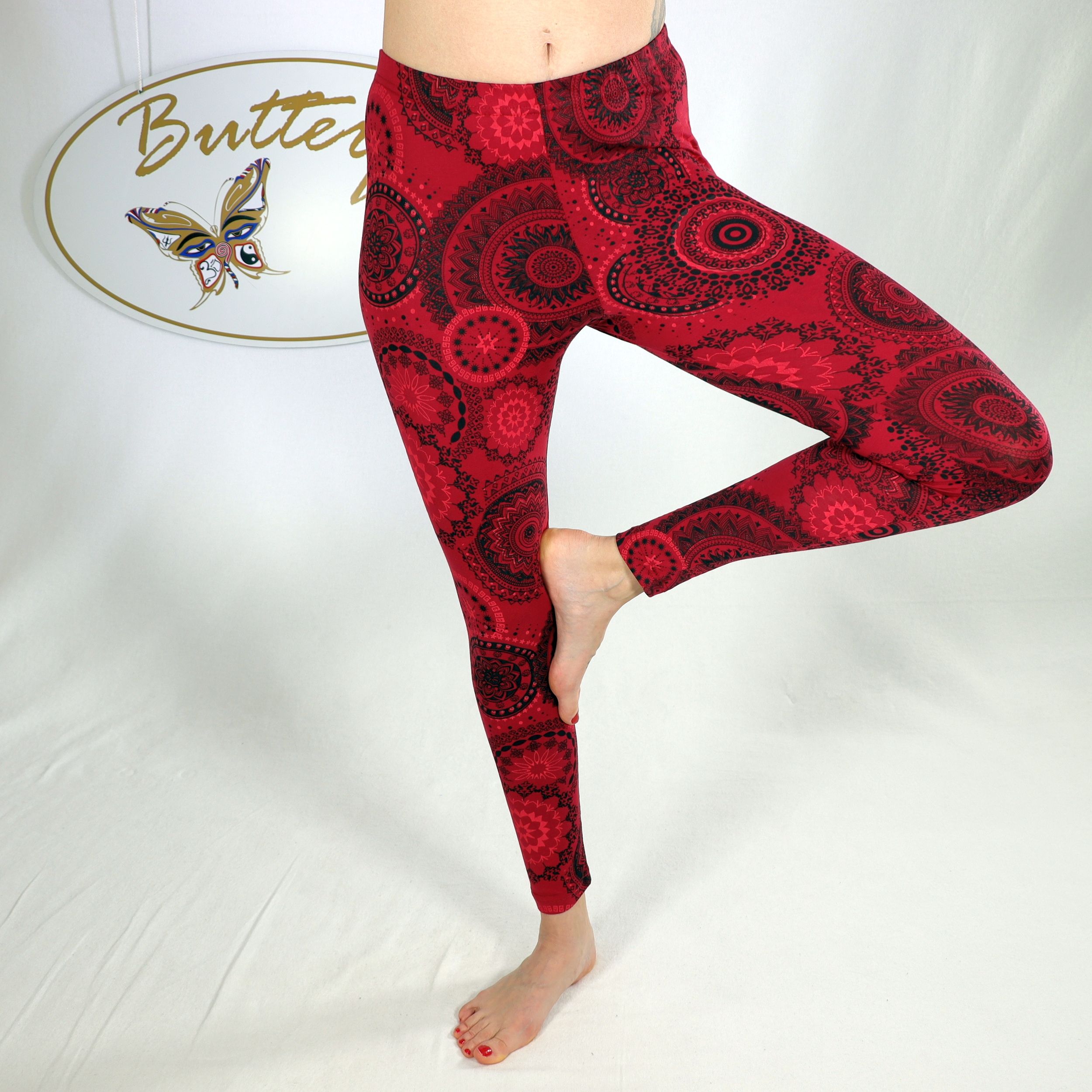Leggings für Damen, mit auffallendem Mandala Muster