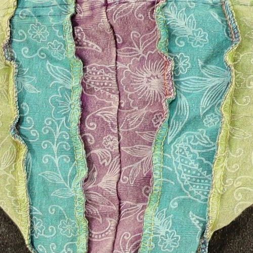 Jacke im Regenbogen Patchwork - 100% Baumwolle - mit Kapuze - im Stonewash Used-Look Design - mit Blumen Druck - Deine farbenfrohe Herbsjacke - Fair gehandelt aus Nepal