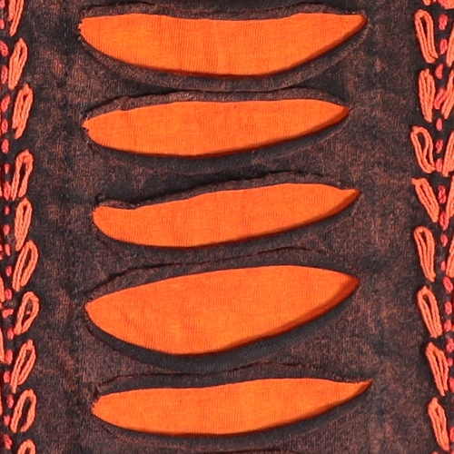 Cutout-Top aus 100% Baumwolle, süßes Hippie-Top im Stonewash Design mit handgestickten Blümchen, ärmellos und rückenfrei - Fair gehandelt aus Nepal