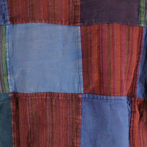 Patchwork-Hemd - 100% Baumwolle - im Stonewash Used Look Design - mit zwei Taschen und bequemer Passform - Dein lässiges Party Hemd - Fair gehandelt aus Nepal