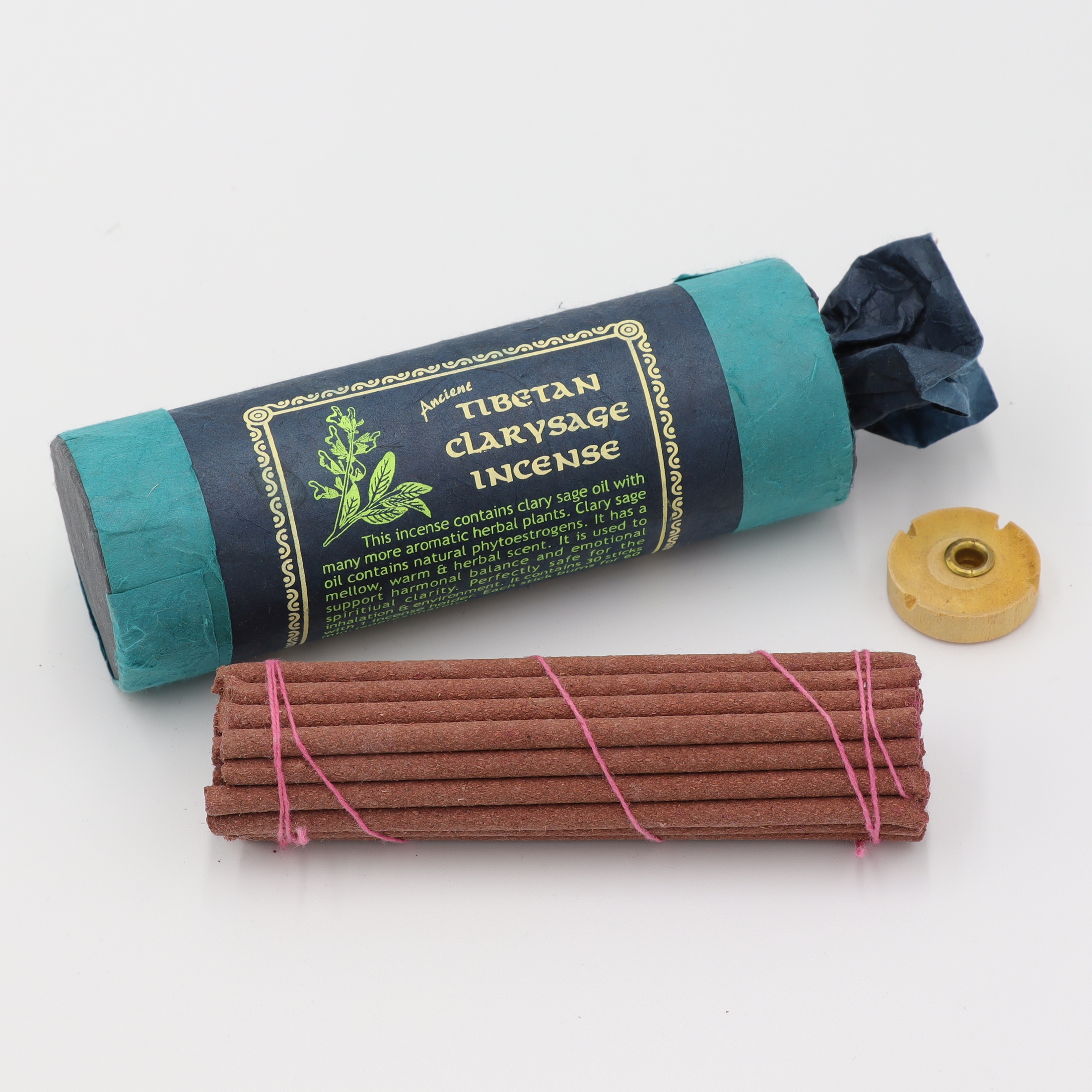Ancient Tibetan - Clarysage, Sage - Räucherstäbchen von Tibet, handgerollte Duftstäbchen aus rein natürlichen Zutaten nach traditionellem Rezept