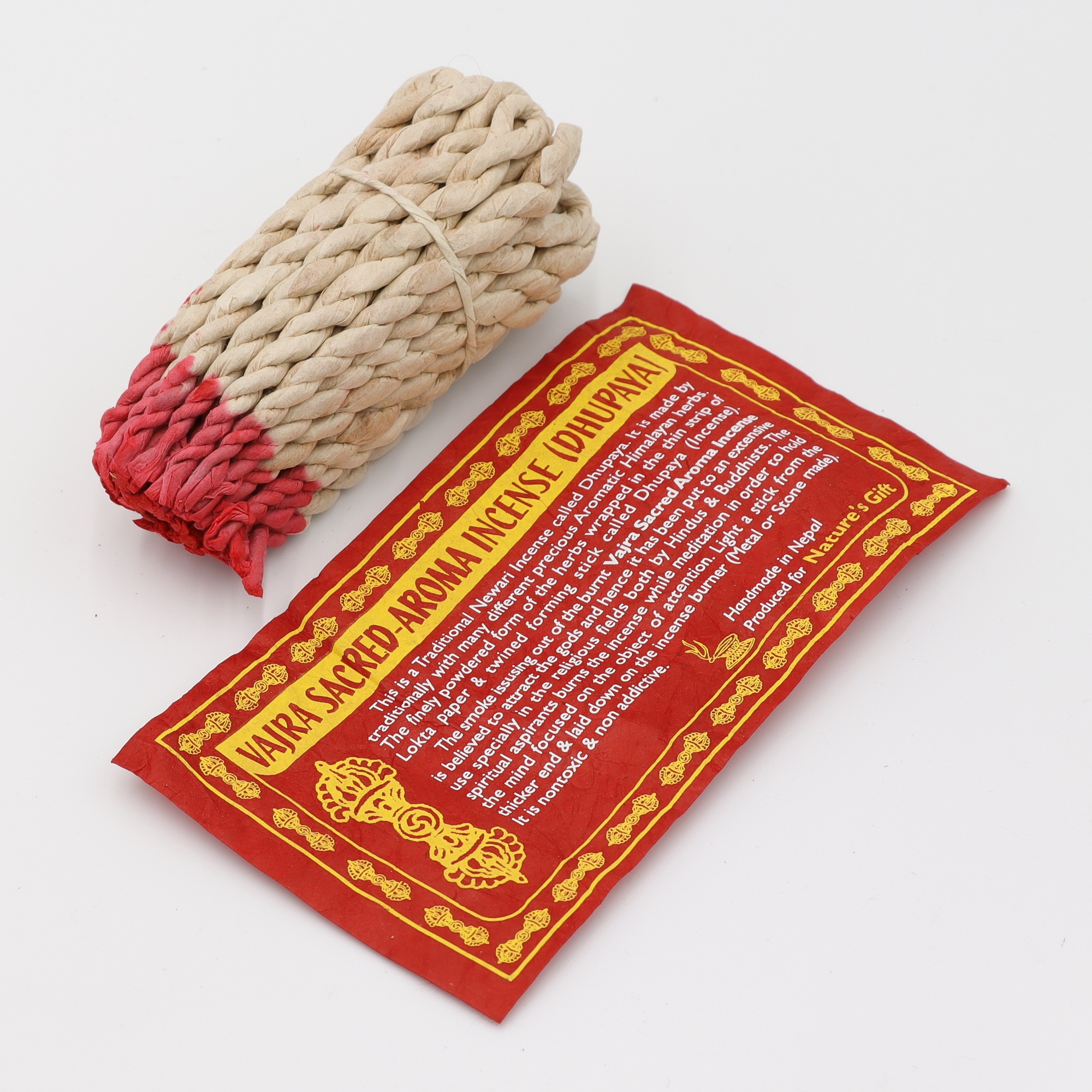 Nature's Gift - Sacred Aroma Incense - Räucherschnüre aus Nepal, in feines Loktapapier handgedrehte String Incense aus rein natürlichen Zutaten