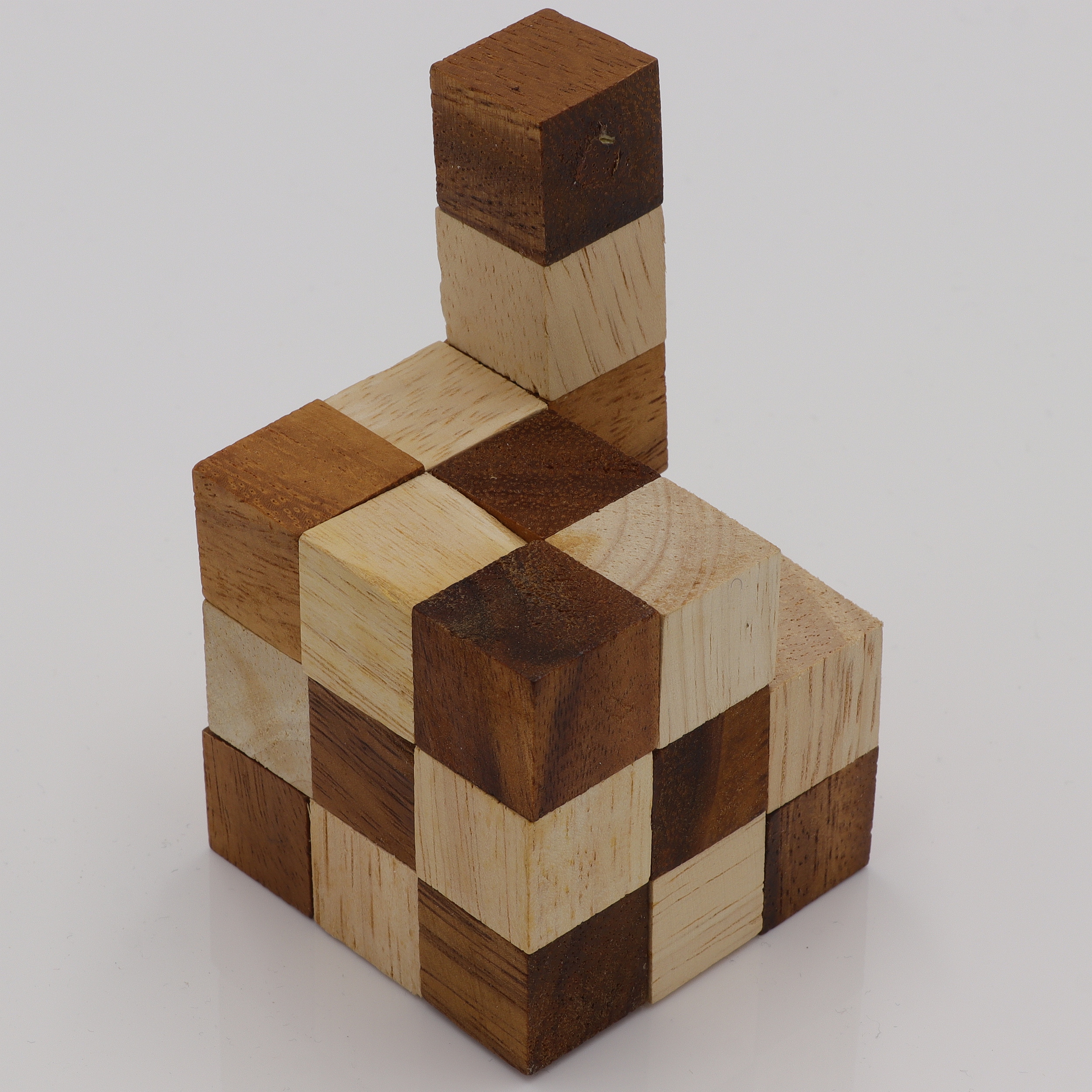 Snakecube - Geduldspiel aus Holz - 3D Puzzle - Folding Problem