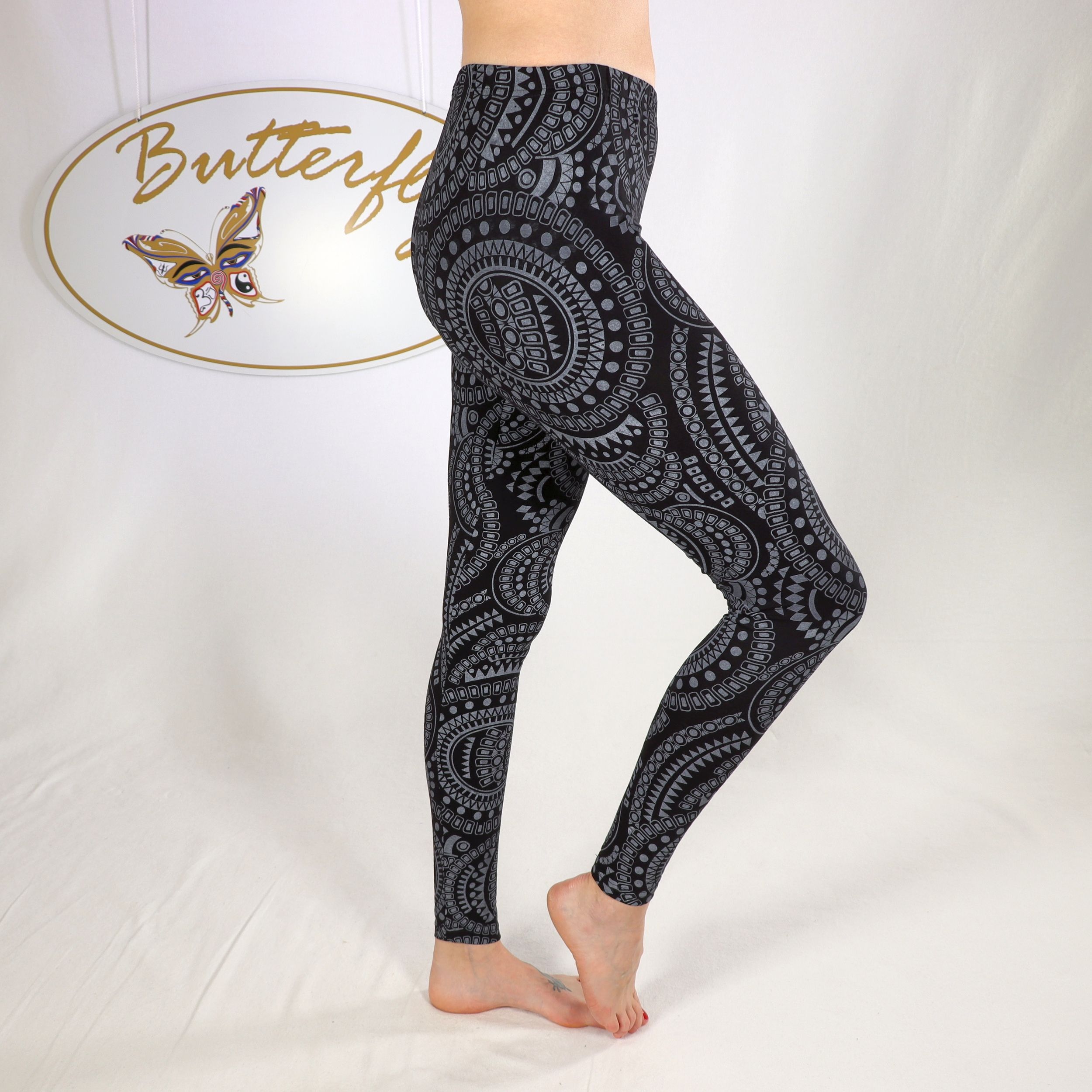 Leggings für Damen, mit tollem Ethno Mandala Design