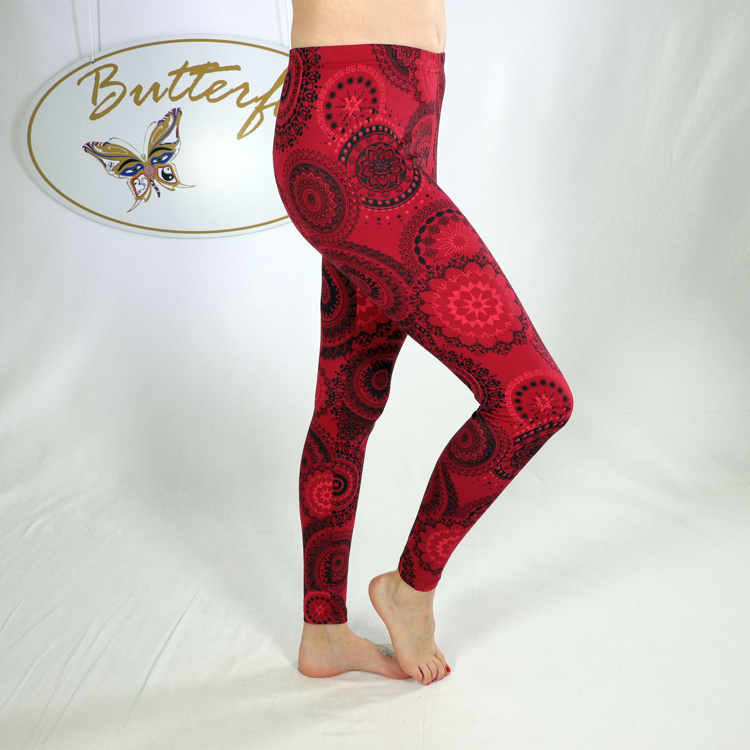 Leggings für Damen, mit auffallendem Mandala Muster