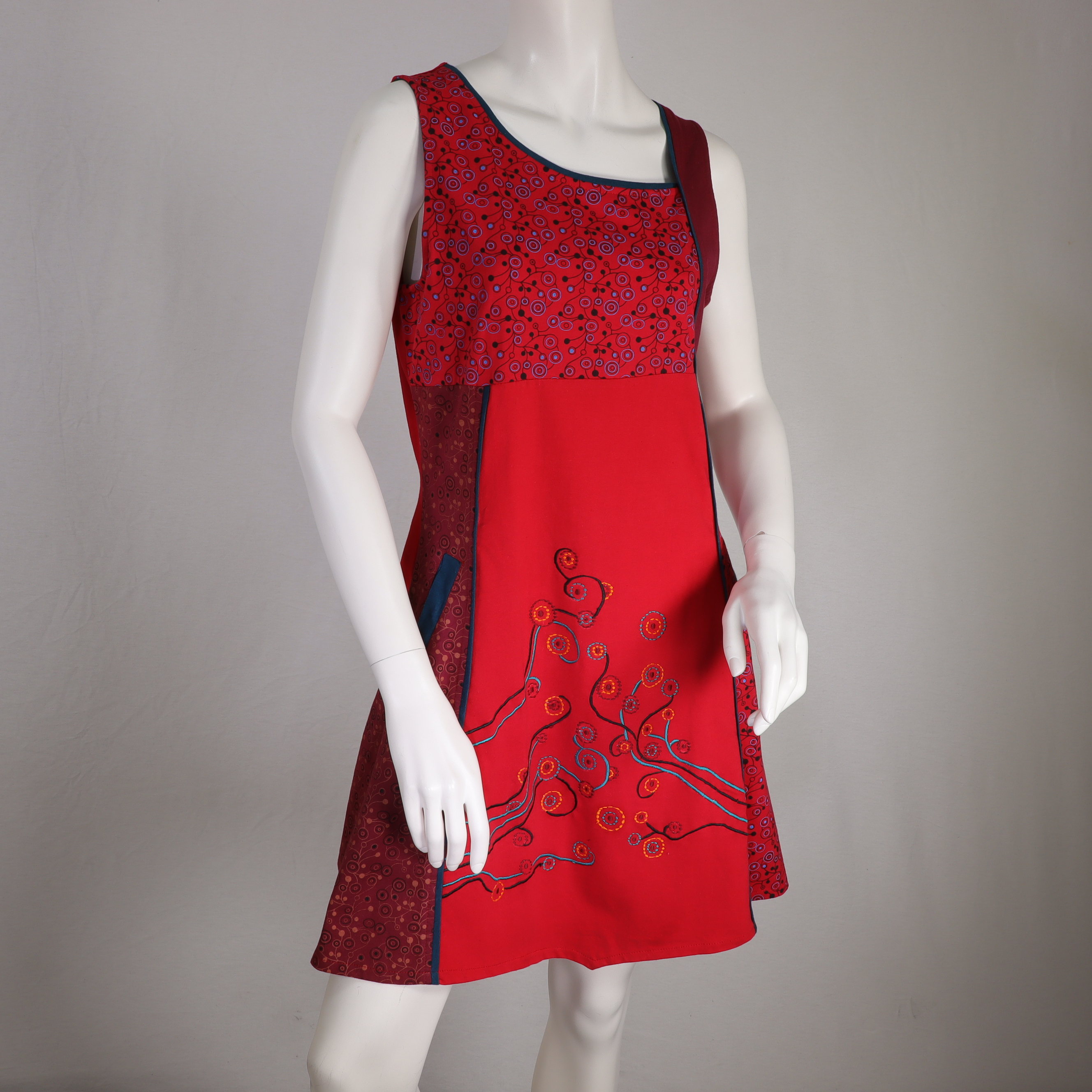 Kleid | Blümchen | Rot