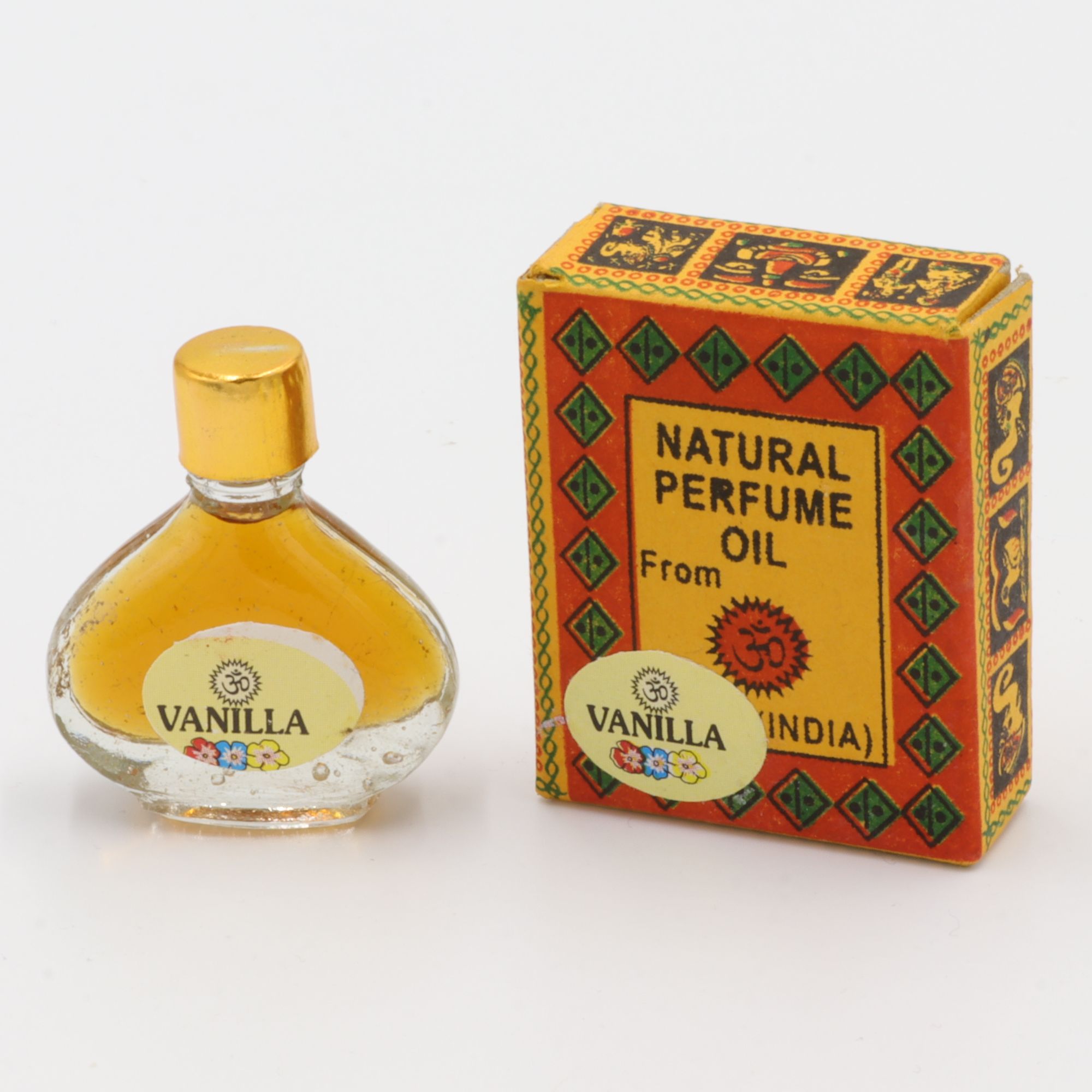 Natürliches Parfüm Öl - Om Expo - Vanille - betörender Duft aus Indien - in süßem Flakon aus Glas