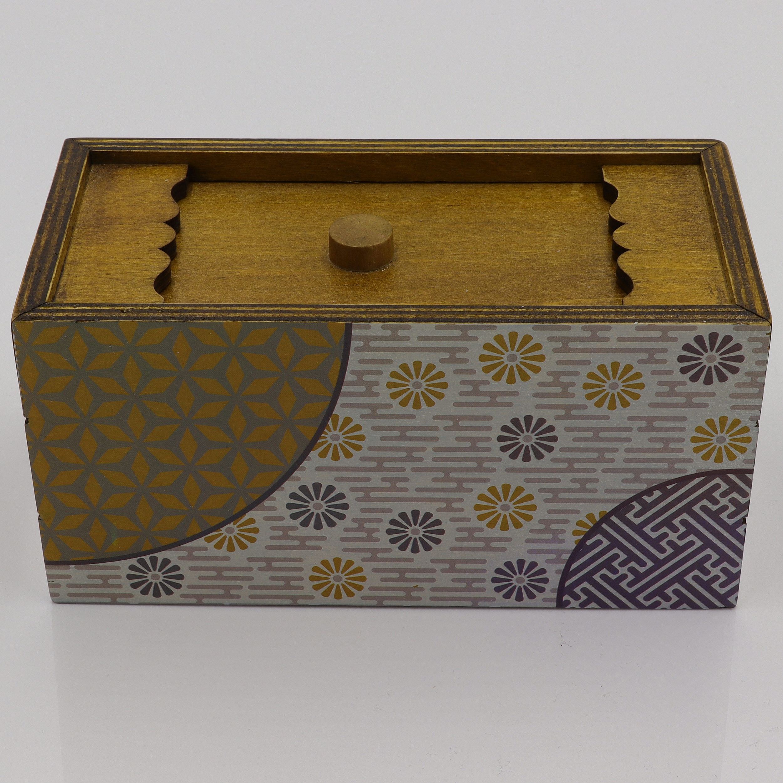 Spring - Trick-Kiste aus Holz - Puzzle Box - Secret Opening Problem