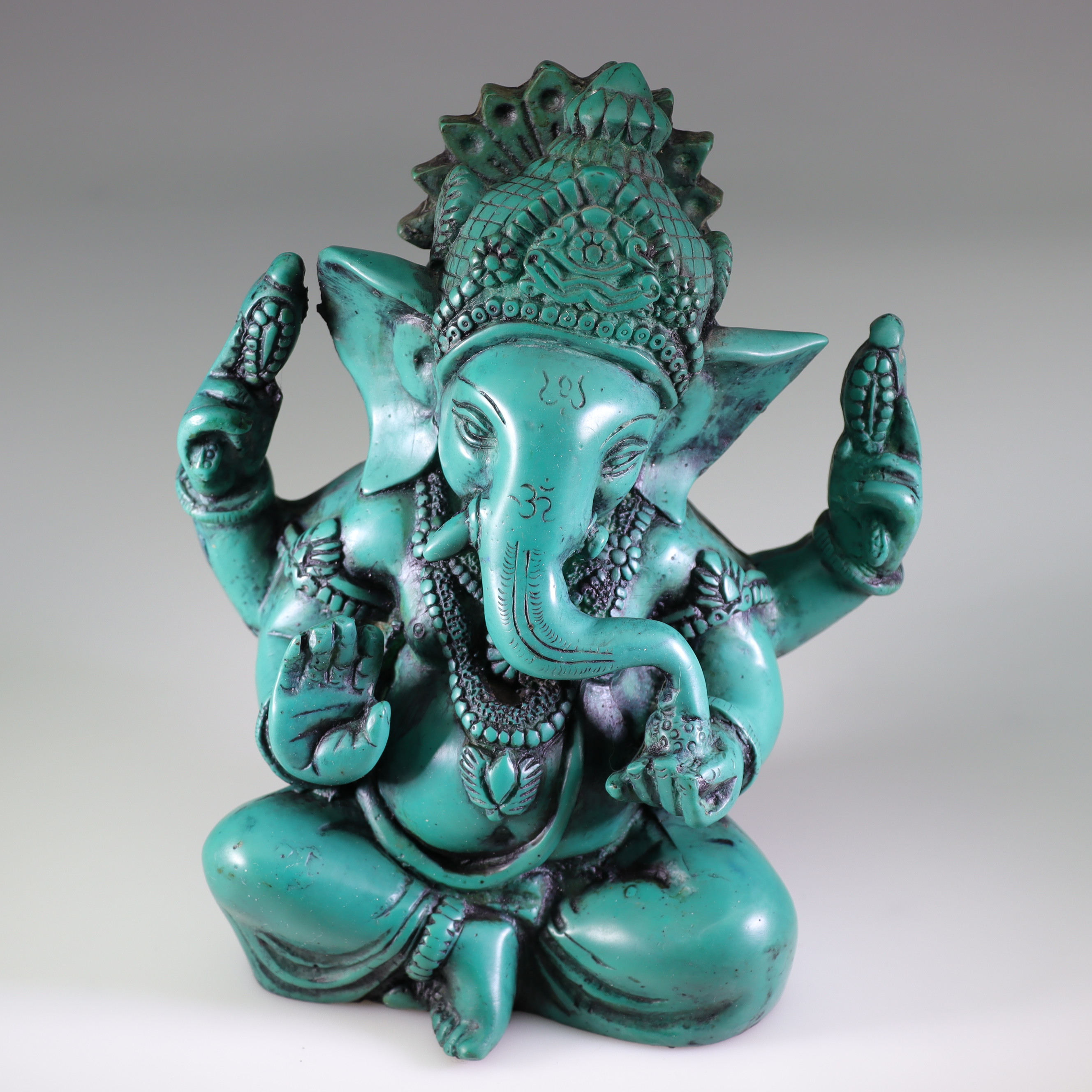 Ganesha  Teelicht-Halter Speckstein  Ganesha 