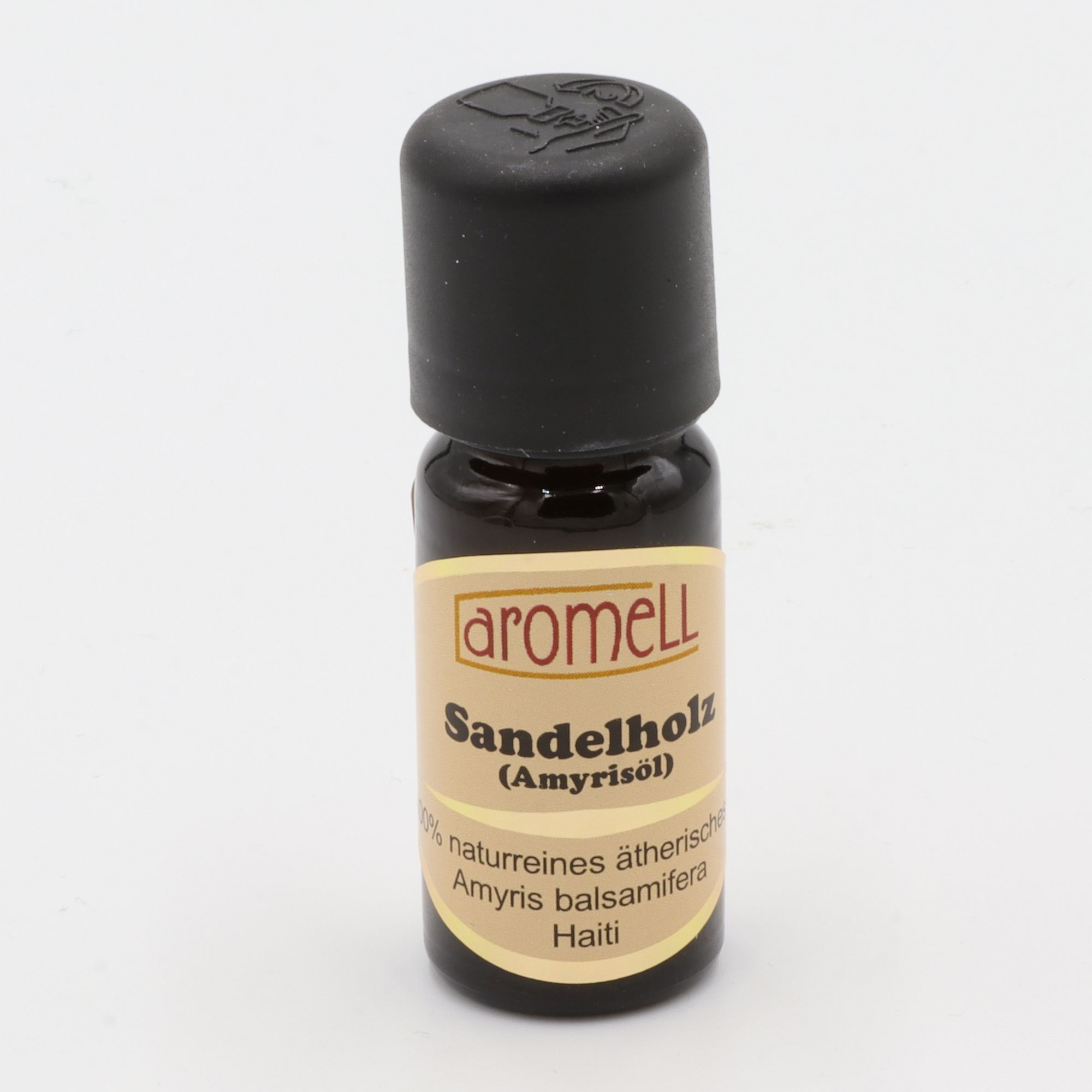 Ätherisches Öl - Aromell - Sandelholz (Amyrisöl) - 100% naturrein - Amyris Balsamifera aus Haiti - aromatischer Raumduft für Dein Wohlbefinden - Glas mit Tropfendosierung