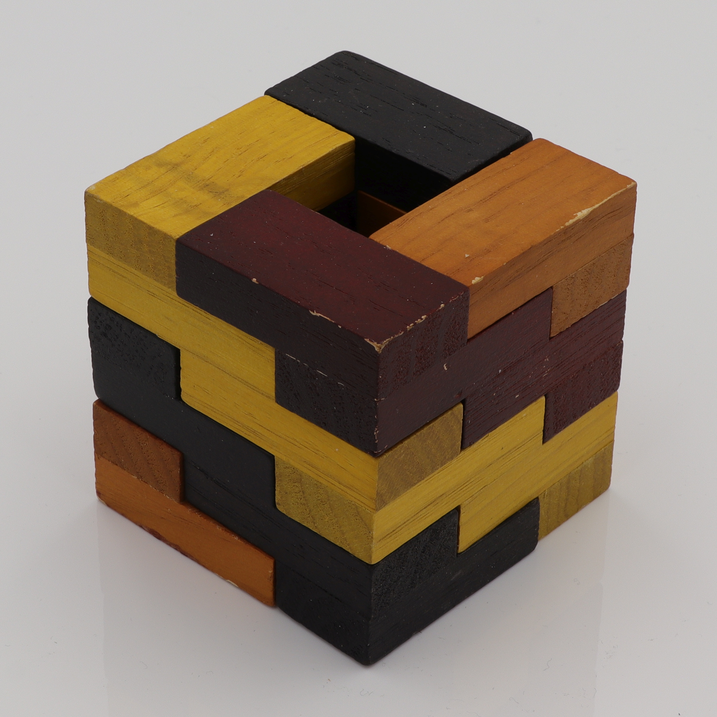 Quadstair - Geduldspiel aus Holz - 3D Puzzle - Interlock Problem