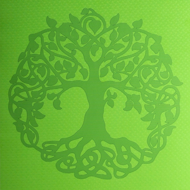 Yogamatte - Baum des Lebens - ca. 182 x 61 cm große Sportunterlage - 100% TPE, biologisch abbaubar - gut für Allergiker - Deine neue Lieblingsmatte für Dein Workout - weich, rutschfest und hygienisch