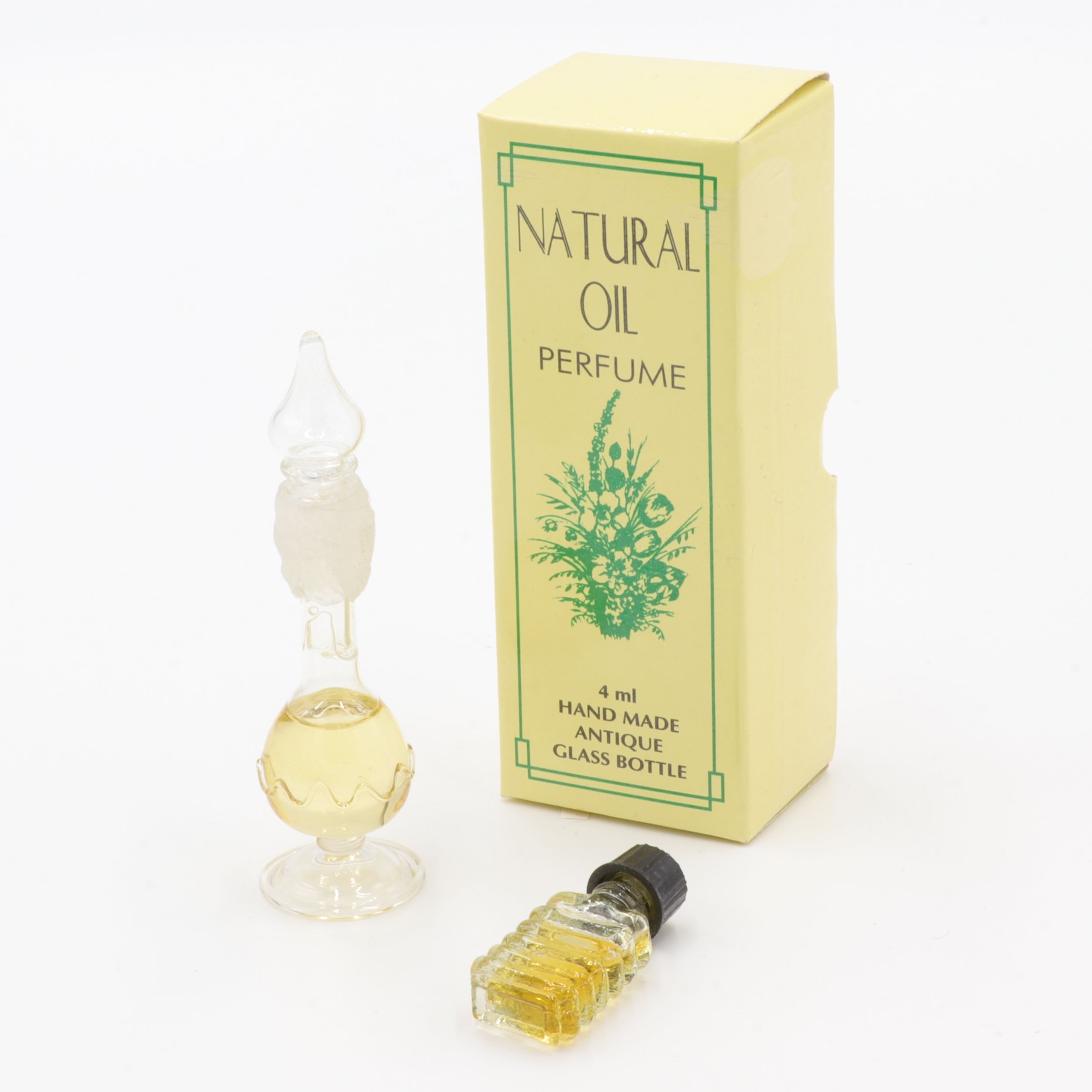 Natürliches Parfüm Öl - Antik-Flakon - Opium - feiner Duft wie eine Reise nach Indien - aus feinsten indischen Zuten - in handgemachtem Flakon