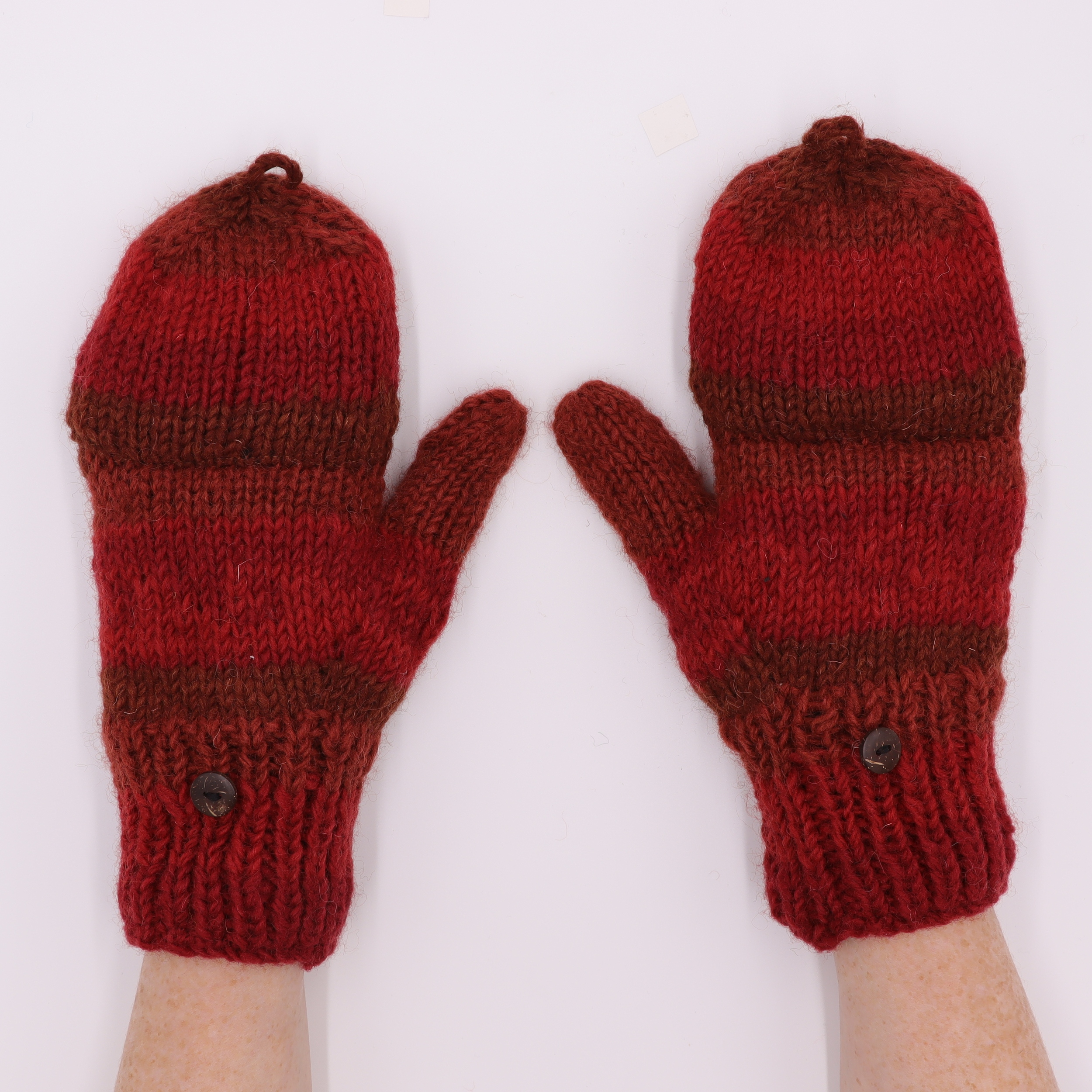 Klapp-Handschuhe für Damen | Streifen