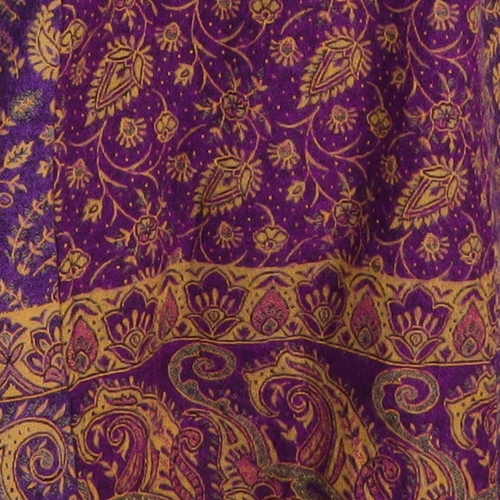 Weste mit tollem Paisley-Muster - aus typisch nepalesischen Yakdecken gefertigt - mit Kapuze und Taschen - warm und flexible durch die Schnürung - Fair gehandelt aus Nepal