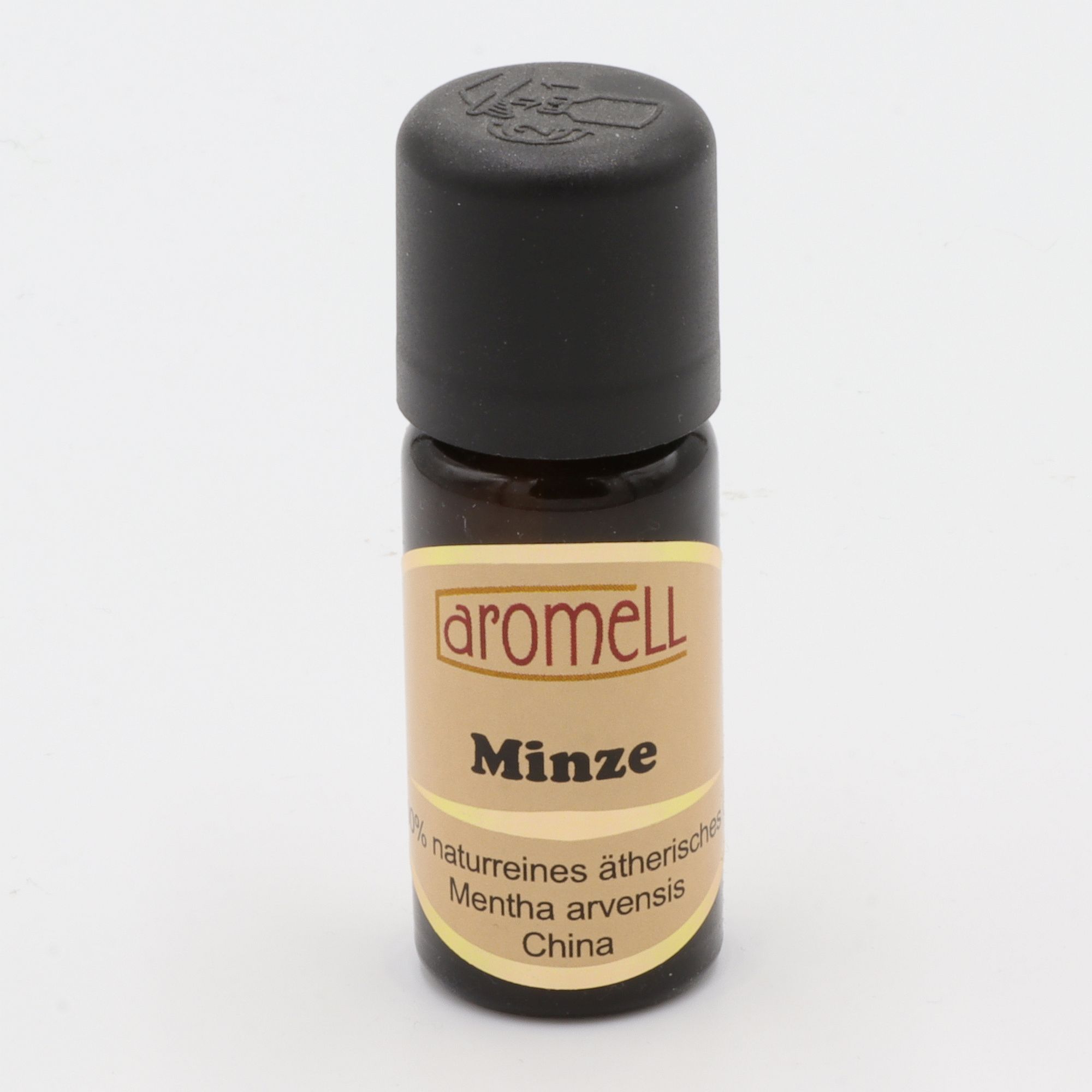Ätherisches Öl - Aromell - Minze - 100% naturrein - Mentha Arvensis aus China - aromatischer Raumduft für Dein Wohlbefinden - Glas mit Tropfendosierung